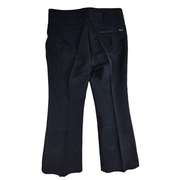 VINTAGE Skitique Ski Pants Snow Sports Wool Blend Black Mens Size 38L Japan - Picture 2 of 11